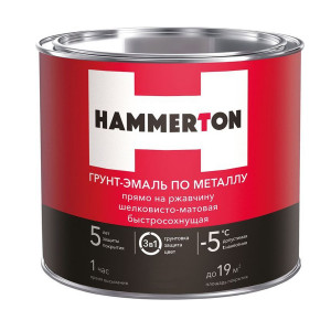 Грунт-эмаль по ржавчине серая 1,9кг Hammerton купить во Владимире