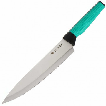 Нож кухонный Daniks, Emerald, шеф-нож, нержавеющая сталь, 20 см, рукоятка пластик, JA2021124-1