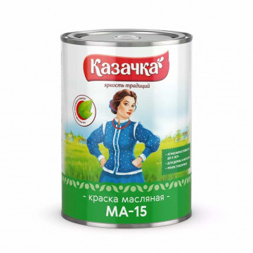 Краска МА-15 черная 0,9кг Казачка