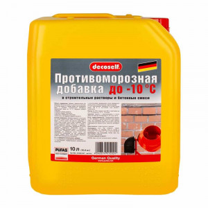 Антиморозная добавка до -10С 10л ПУФАС купить во Владимире